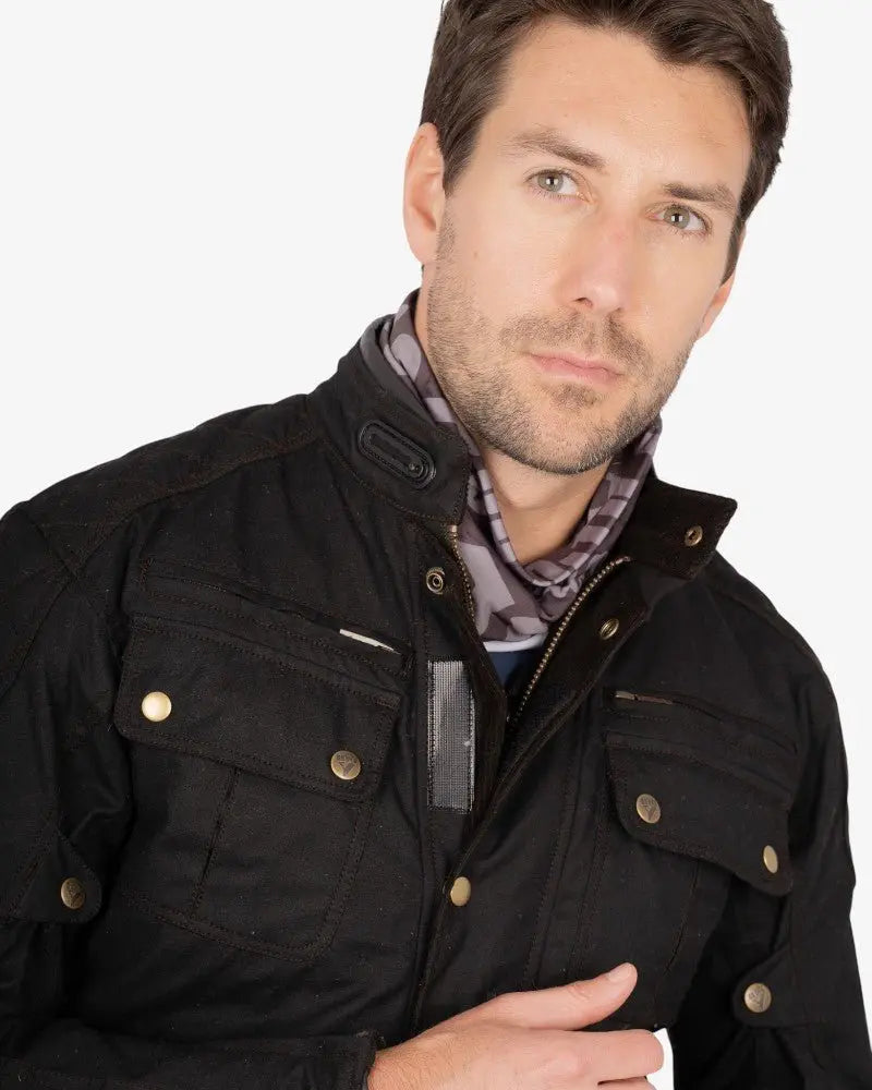 By City Belfast III Motorcycle Jacket in Black | Veloce Club