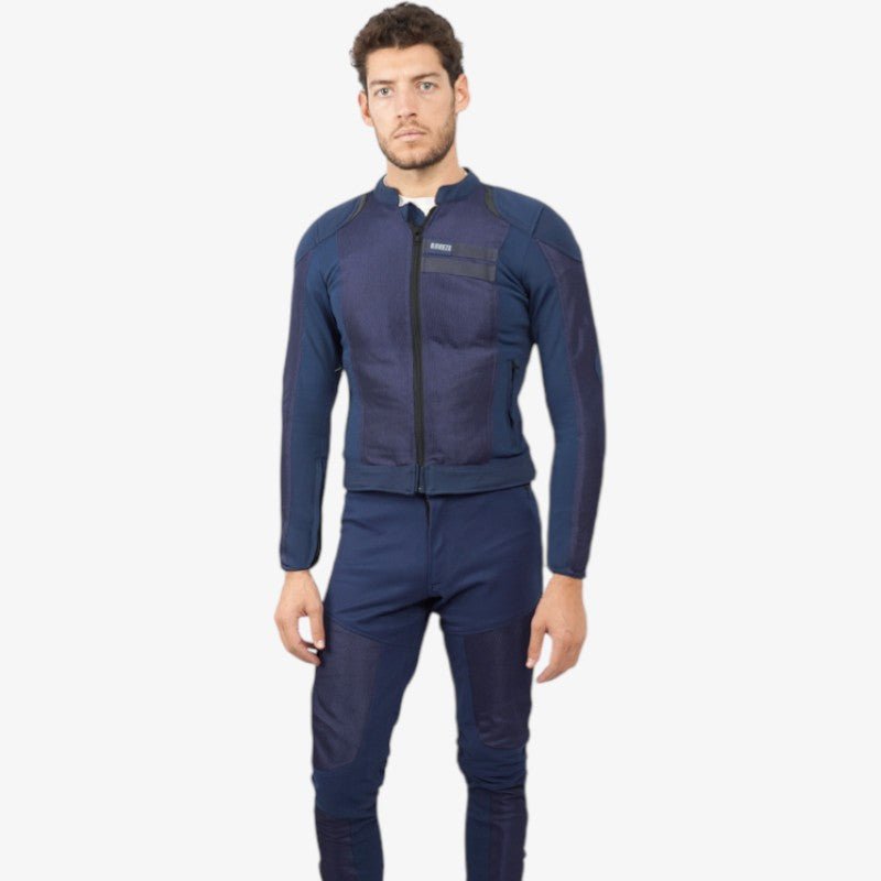 By City Breeze Motorcycle Jacket in Blue | Veloce Club