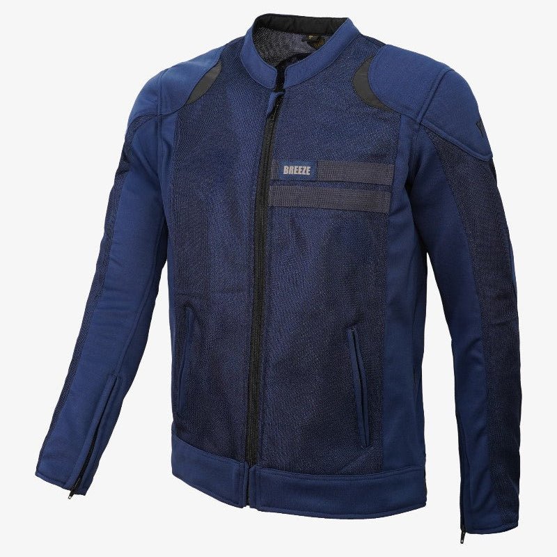 By City Breeze Motorcycle Jacket in Blue | Veloce Club