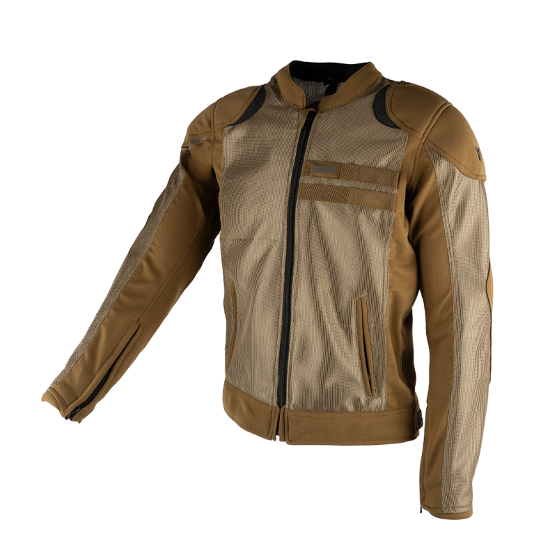 By City Breeze Motorcycle Jacket in Brown / Sand | Veloce Club