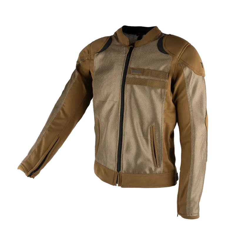By City Breeze Motorcycle Jacket in Brown / Sand | Veloce Club