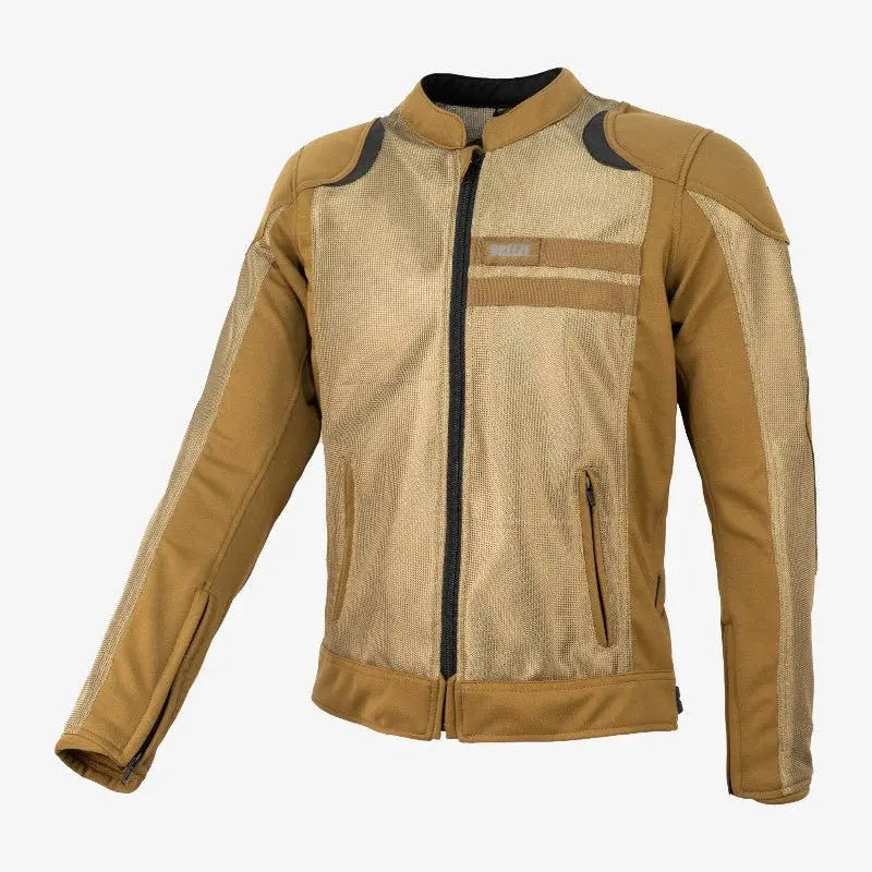 By City Breeze Motorcycle Jacket in Brown / Sand | Veloce Club