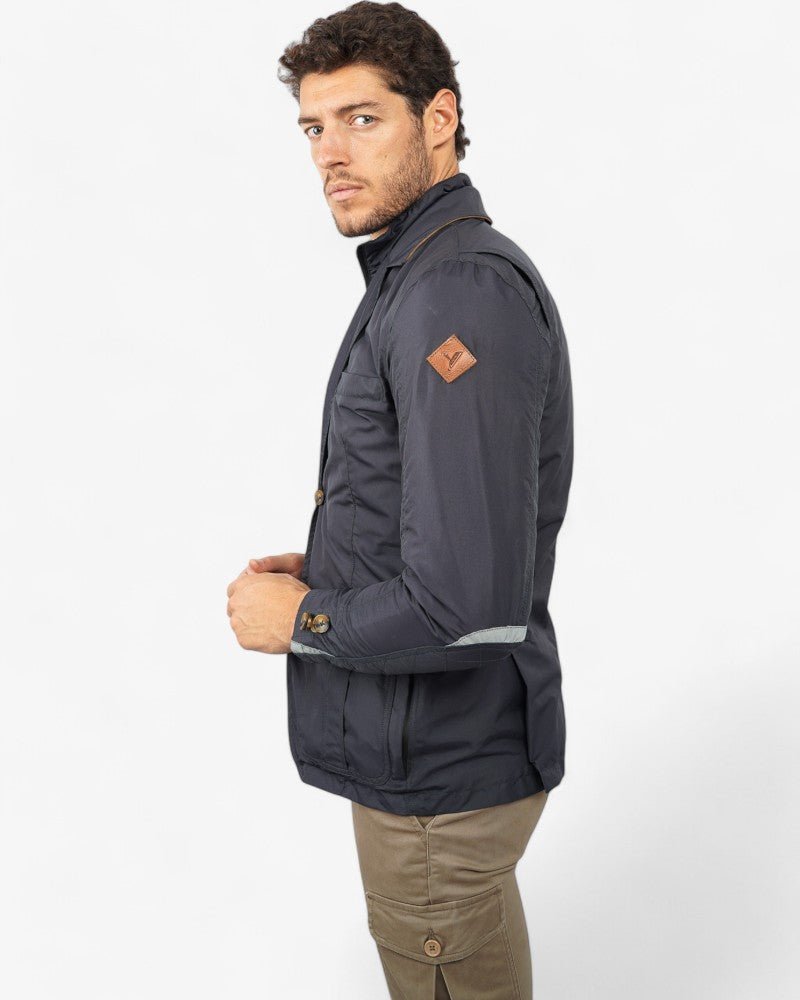 By City Haute Couture Motorcycle Jacket in Blue