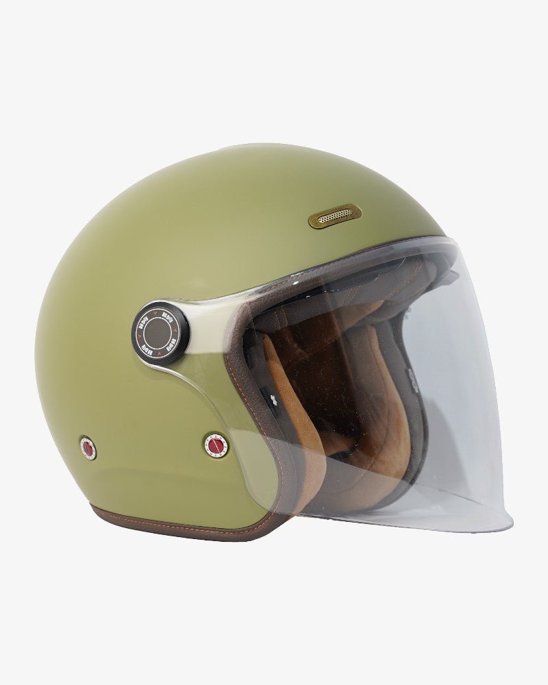 By City Metropolitan Green Open Face Helmet | Veloce Club