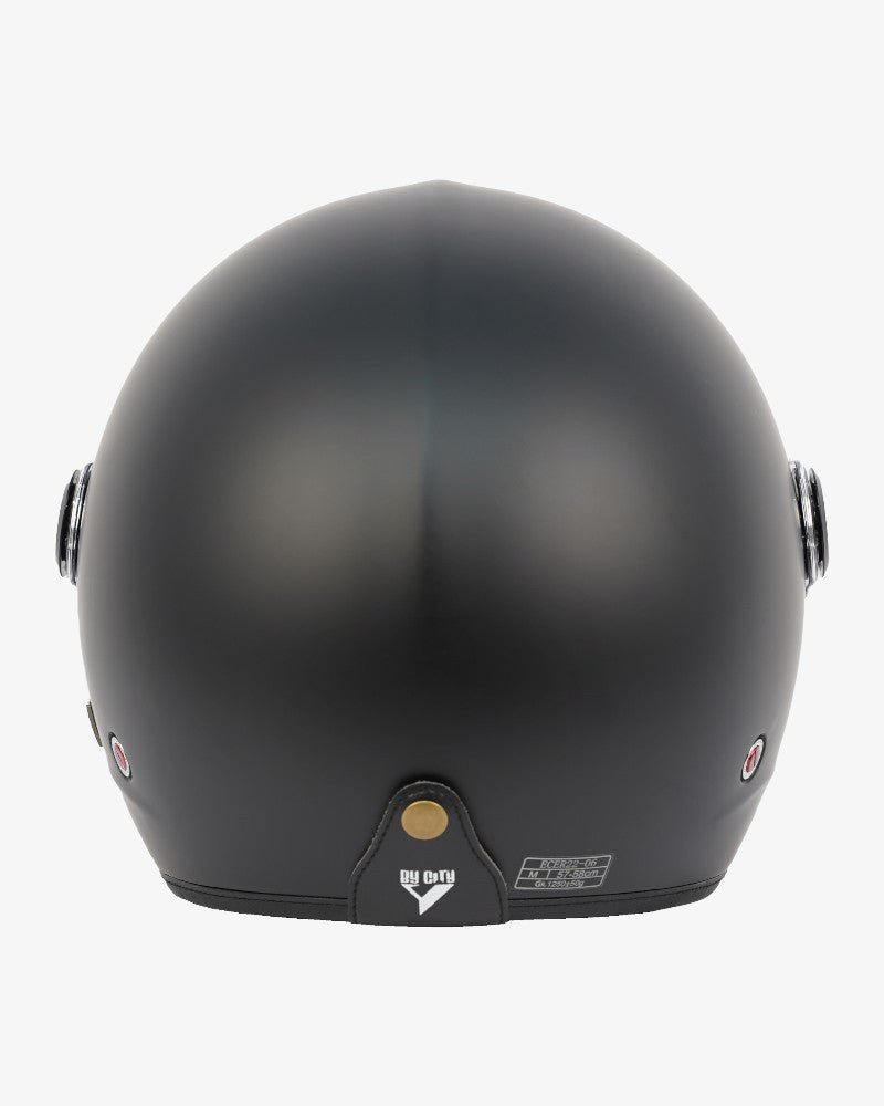 By City Metropolitan Matt Black Open Face Helmet | Veloce Club