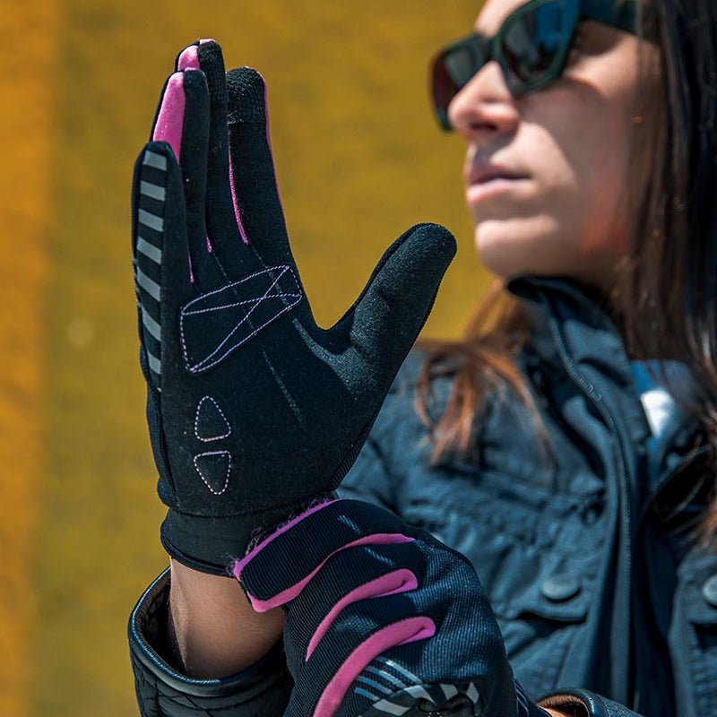 By City Moscow Women's Motorcycle Gloves Pink | Veloce Club