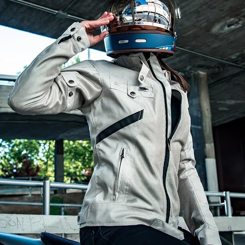 By City Sumer Route Lady Motorcycle Jacket | Veloce Club