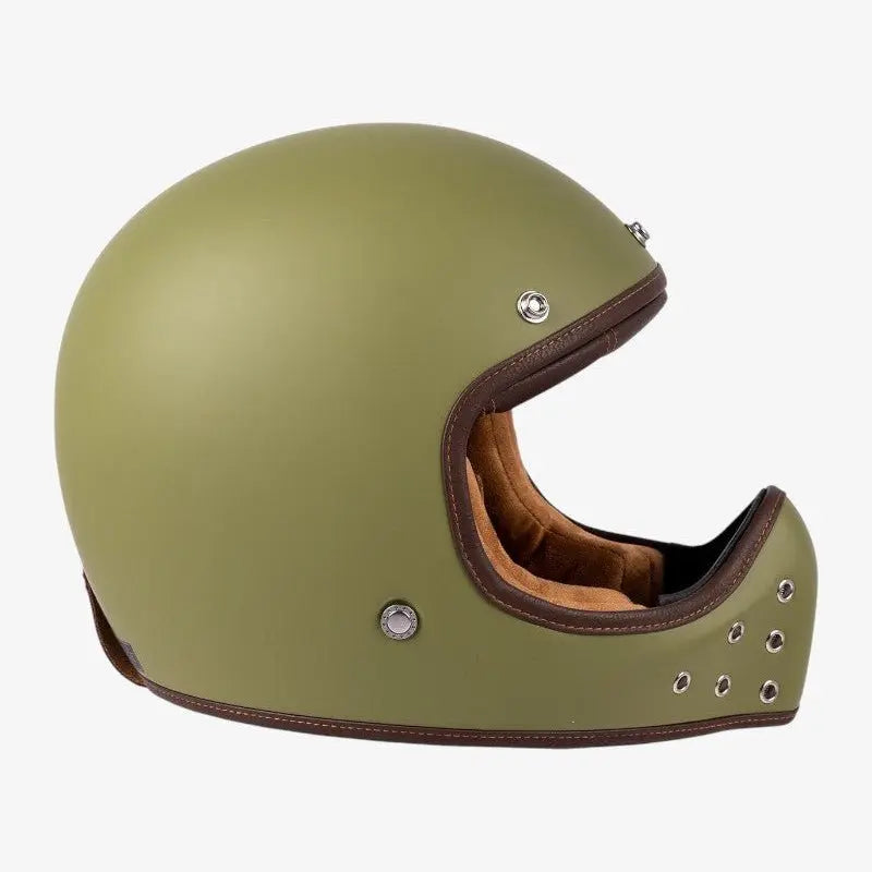 By City The Rock Motorcycle Helmet in Green | Veloce Club