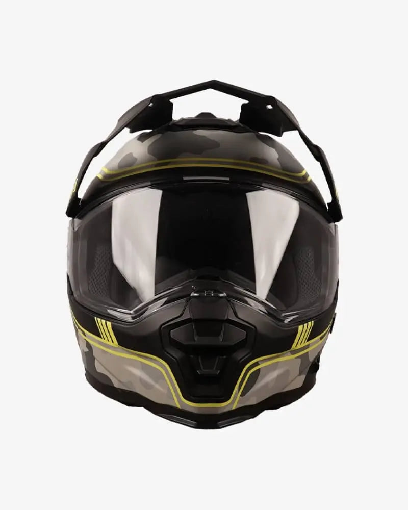By City Xtreme Adventure Motorcycle Helmet in Camo | Veloce Club