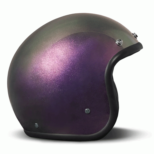 DMD Jet Retro Rainbow Violet Open face Helmet | Veloce Club