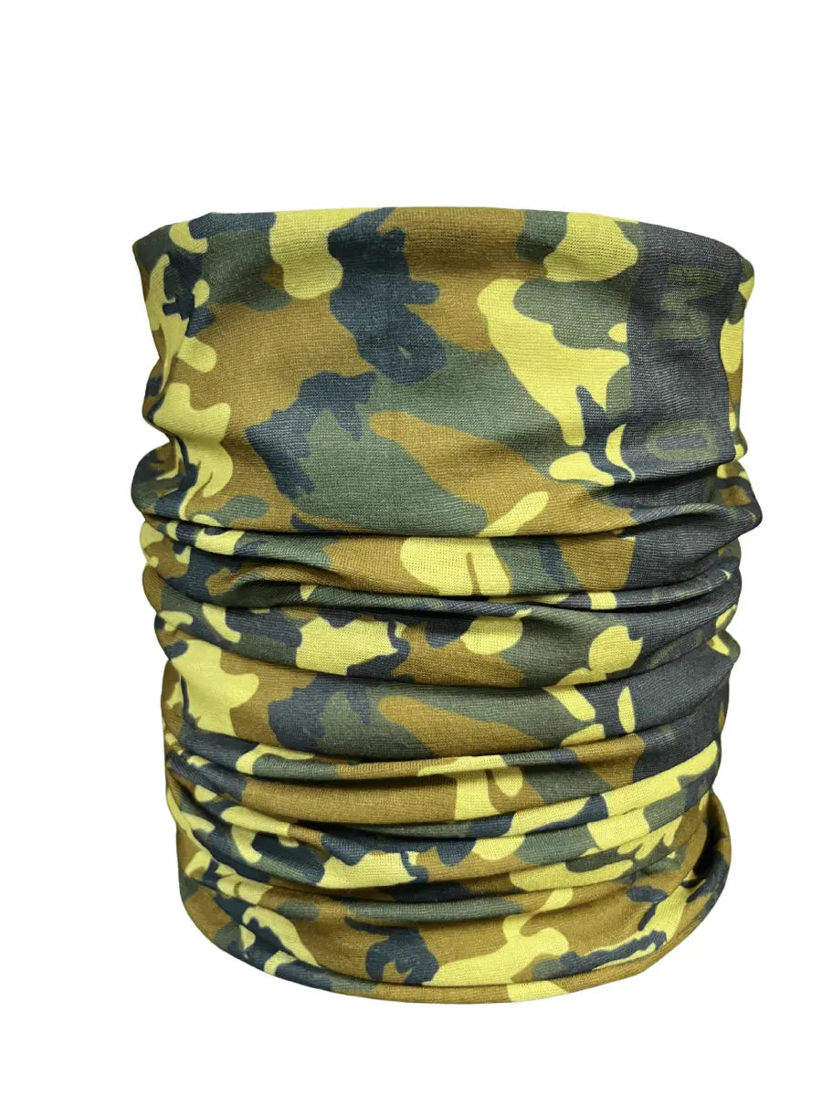 MotoGIrl Camo Neck tube available at Veloce Club