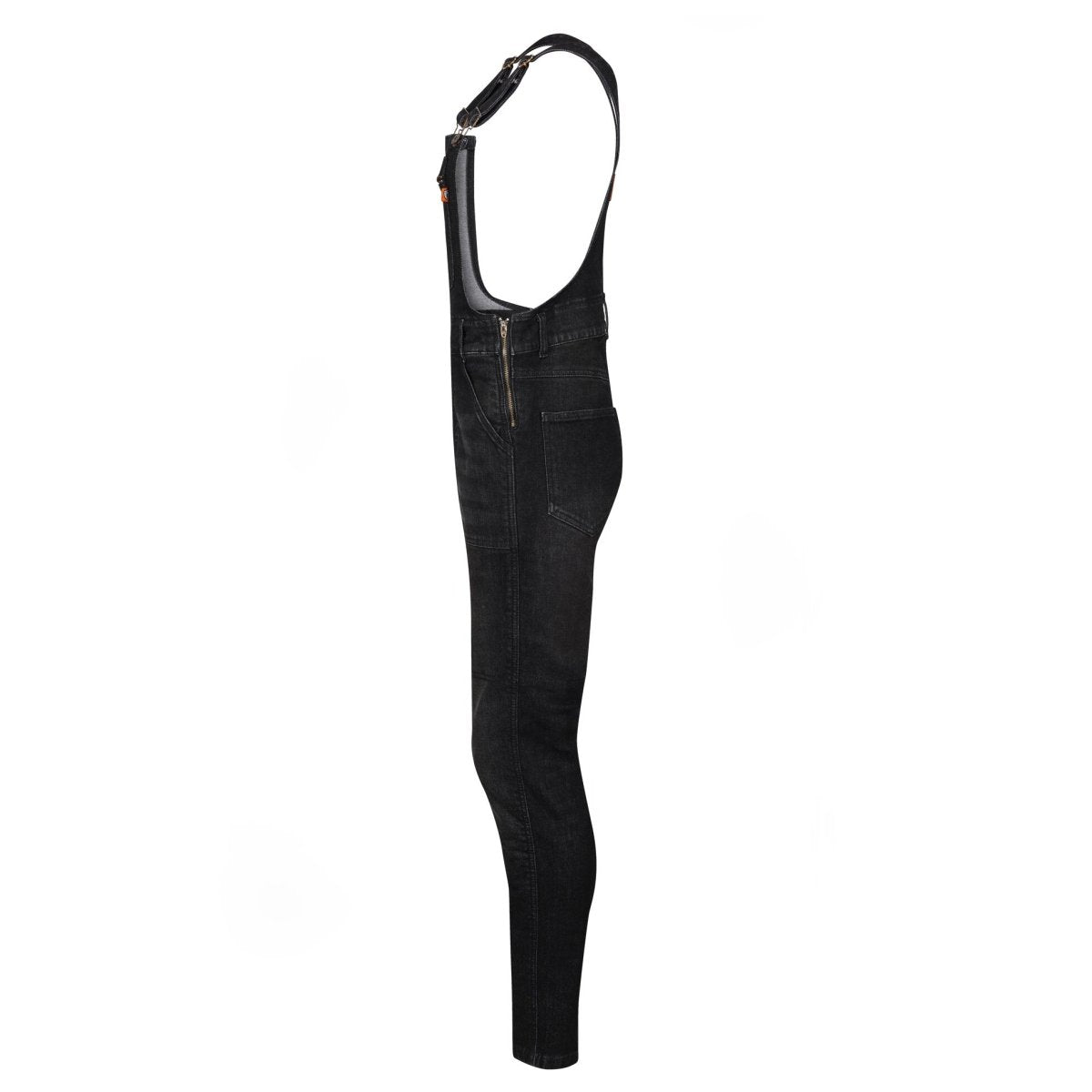 MotoGirl Daisy Dungarees in Black available at Veloce Club