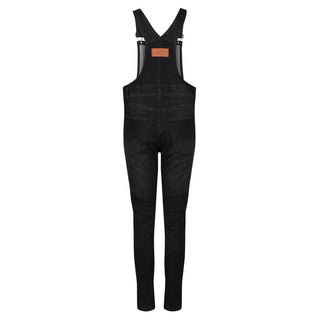 MotoGirl Daisy Dungarees in Black available at Veloce Club