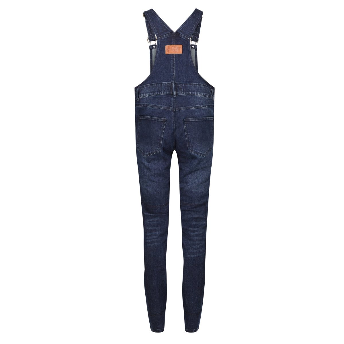 MotoGirl Daisy Dungarees in Blue available at Veloce Club