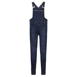MotoGirl Daisy Dungarees in Blue available at Veloce Club