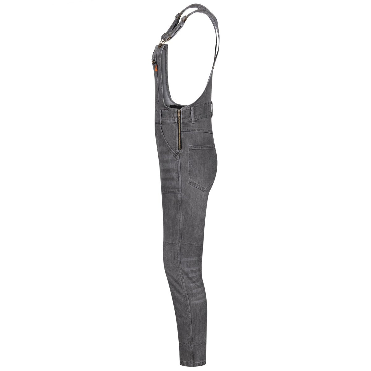 MotoGirl Daisy Dungarees in grey available at Veloce Club
