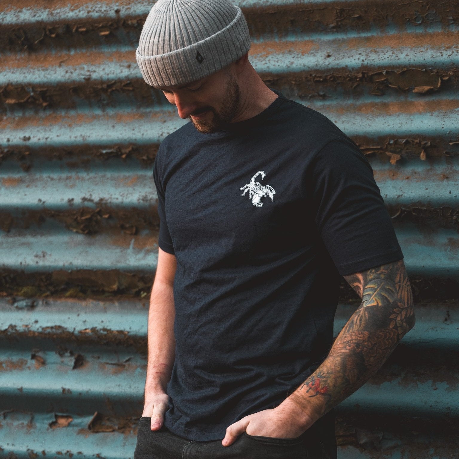 Kytone Oil Junkie T-shirt in Navy available at Veloce Club