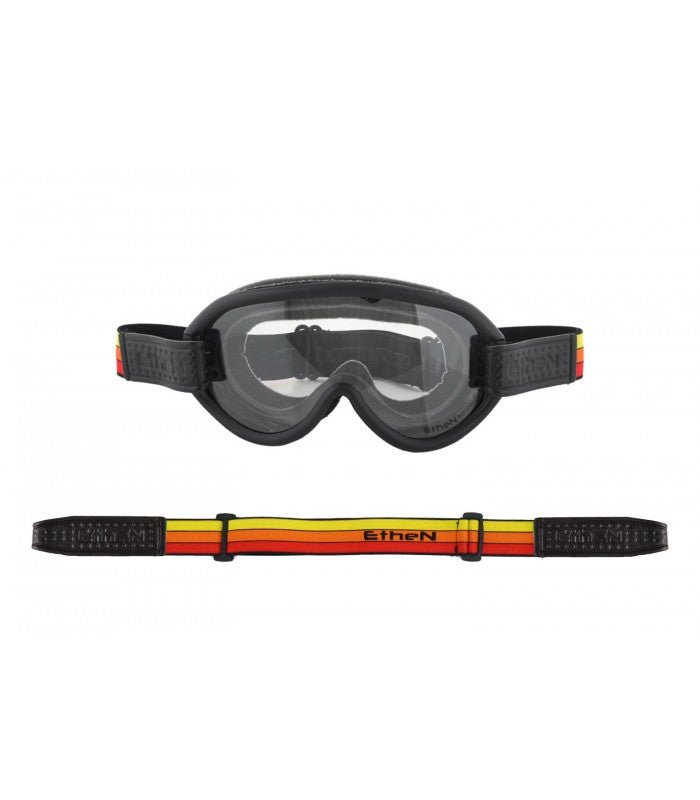 Ethen Scrambler Goggles - Orange stripes