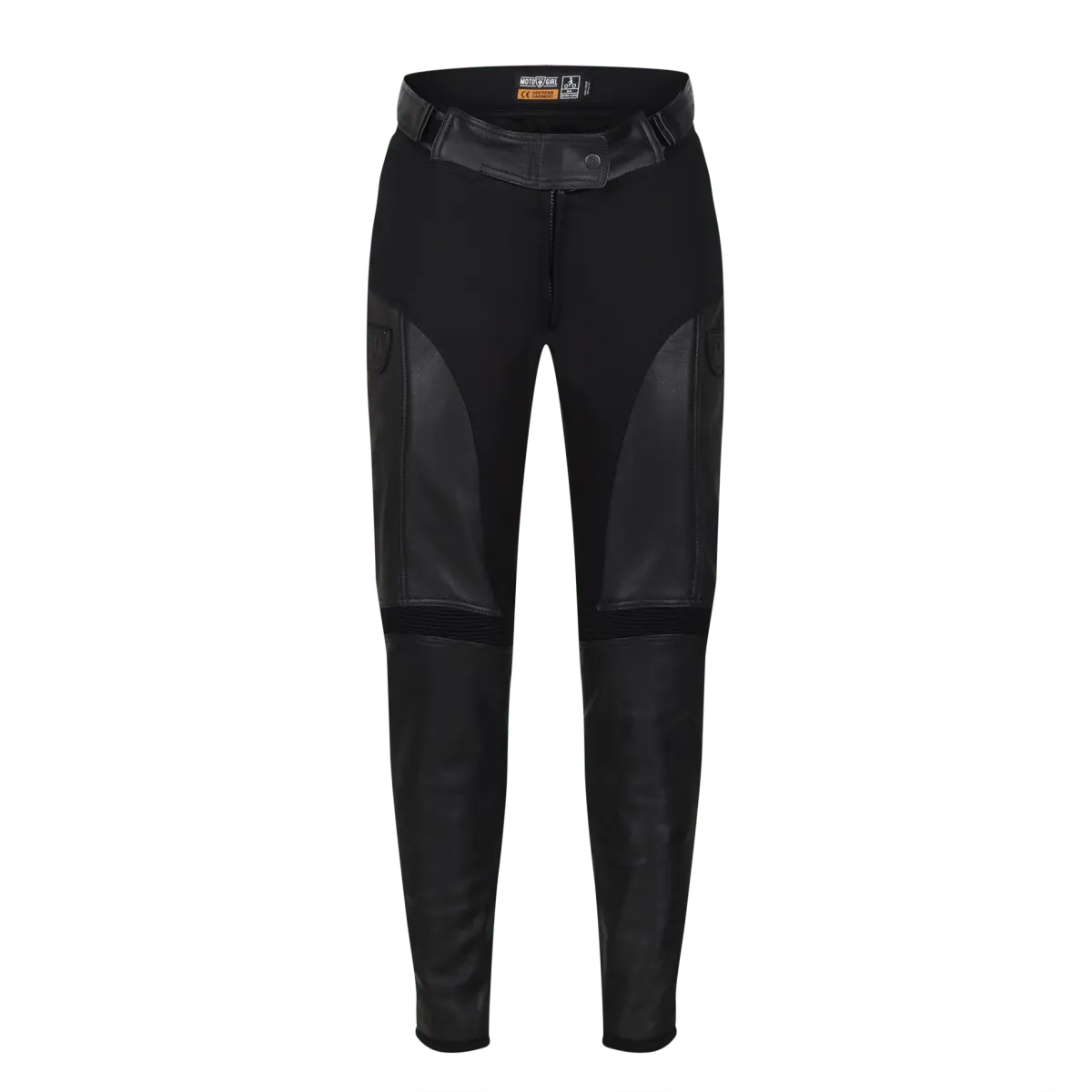 Fiona Black Leather Trousers - available at Veloce Club