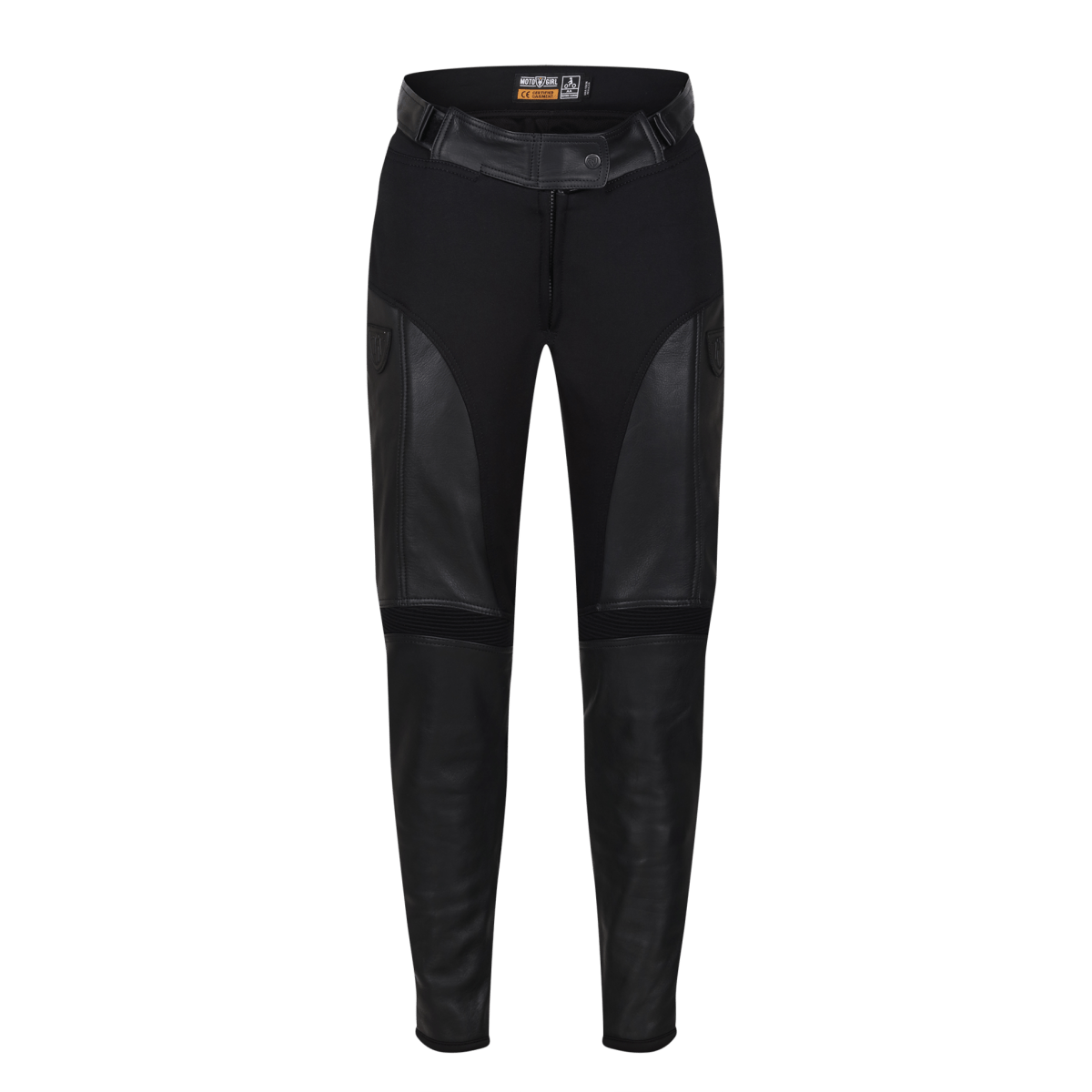 Fiona Black Leather Trousers - available at Veloce Club