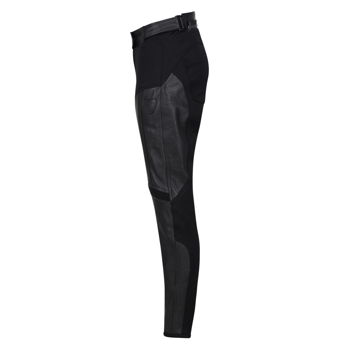 Fiona Black Leather Trousers - available at Veloce Club