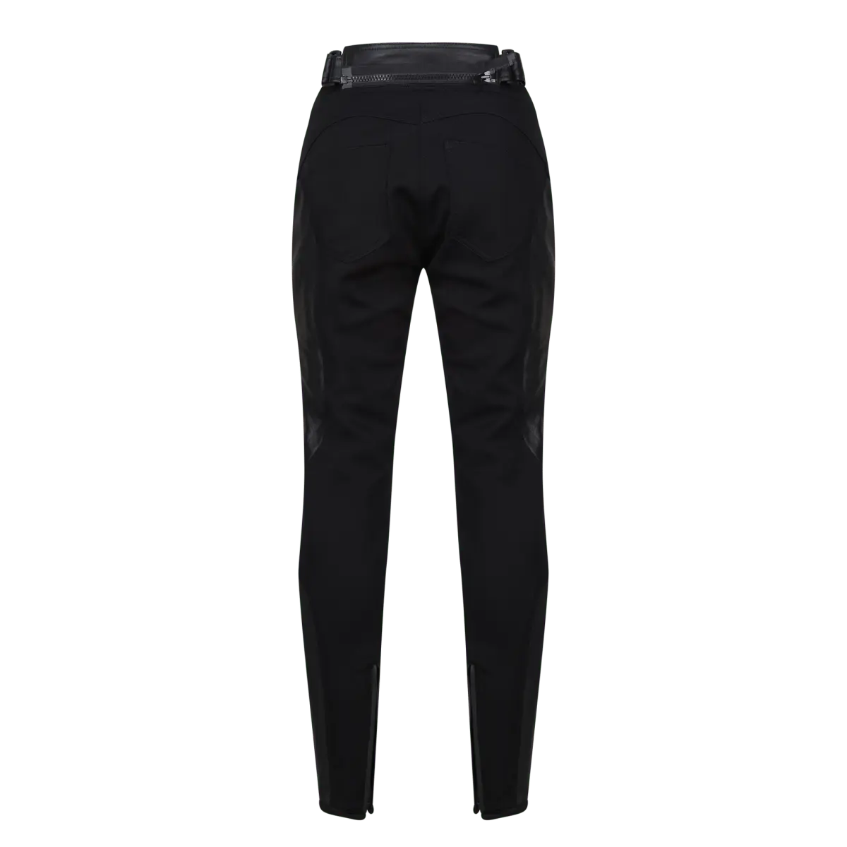 Fiona Black Leather Trousers - available at Veloce Club