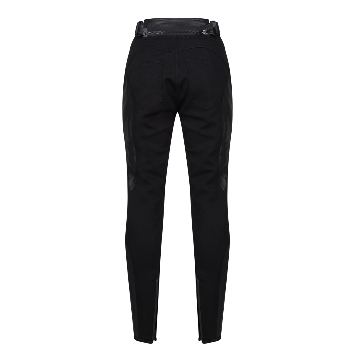 Fiona Black Leather Trousers - available at Veloce Club