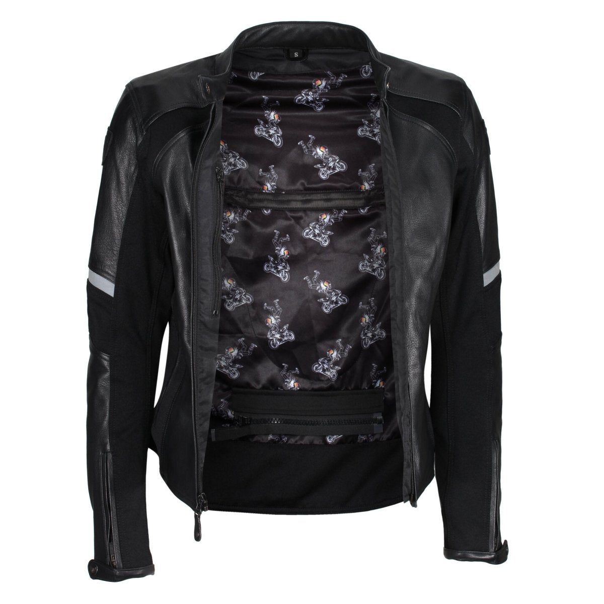 Fiona Leather Jacket Black - available at Veloce Club