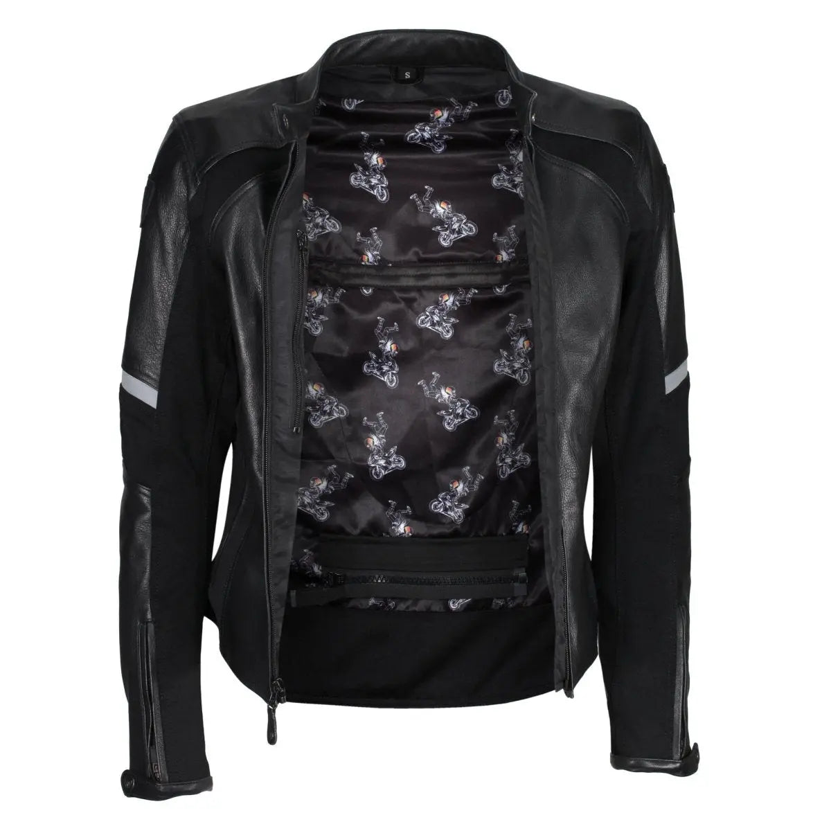 Fiona Leather Jacket Black - available at Veloce Club