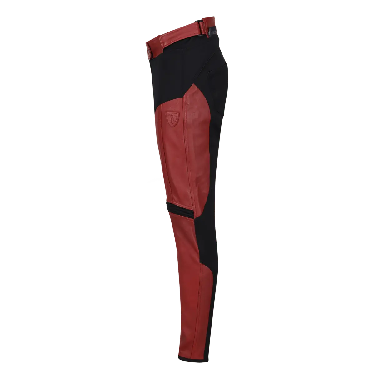 Fiona Red Leather Trousers - available at Veloce Club