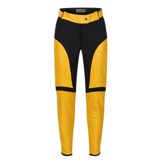Fiona Yellow Leather Trousers - available at Veloce Club