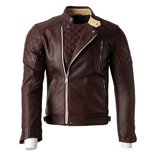 Goldtop The Bobber Jacket in Oxblood