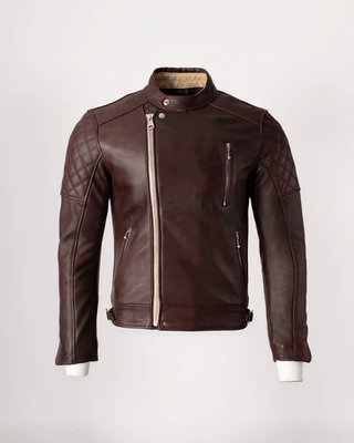 Goldtop The Bobber Jacket in Oxblood