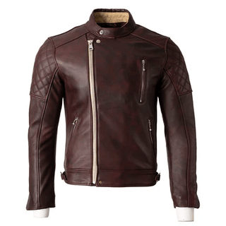 Goldtop The Bobber Jacket in Oxblood