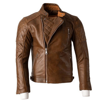 Goldtop The Bobber Jacket in Waxed Brown