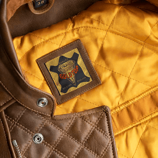 Goldtop The Bobber Jacket in Waxed Brown