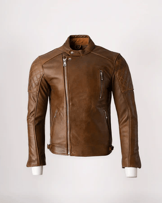 Goldtop The Bobber Jacket in Waxed Brown