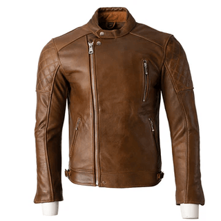 Goldtop The Bobber Jacket in Waxed Brown