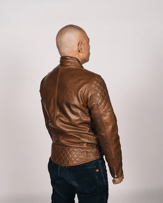Goldtop The Bobber Jacket in Waxed Brown