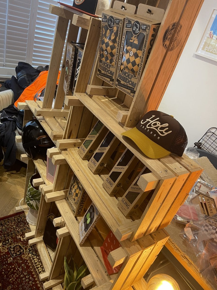 Veloce Club set up in Richard's dining room