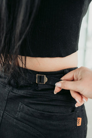 MotoGirl Isla Motorcycle Blue Jeans available at Veloce Club