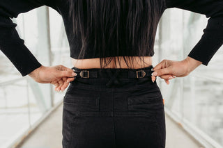 MotoGirl Isla Motorcycle Blue Jeans available at Veloce Club