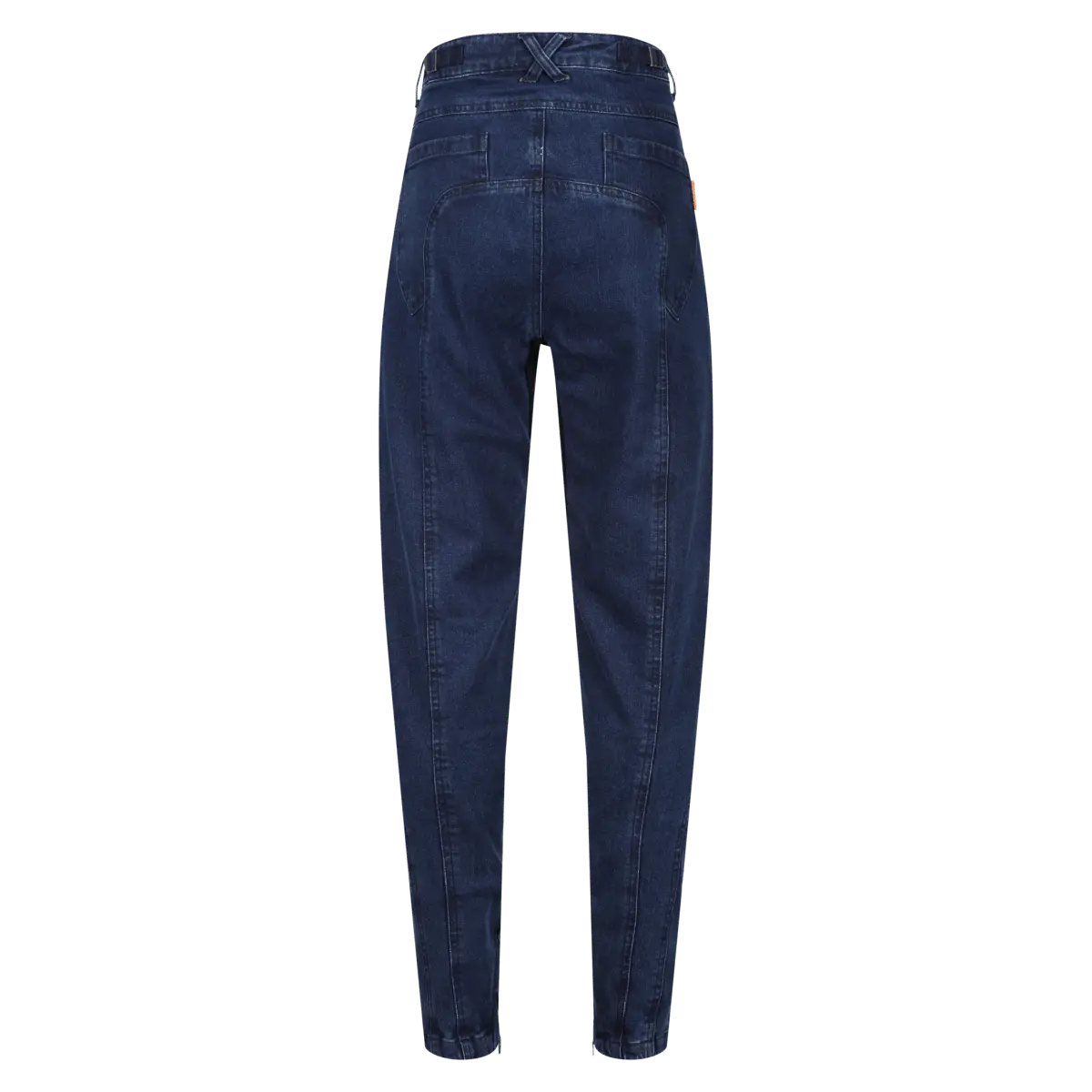 MotoGirl Isla Motorcycle Jeans in blue available at Veloce Club