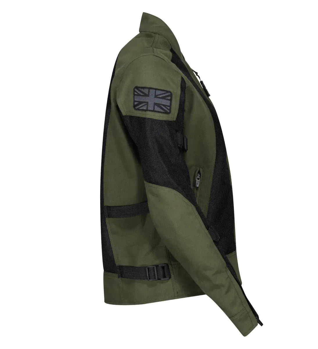 MotoGirl Jodie Jacket in Khaki Green | Veloce Club