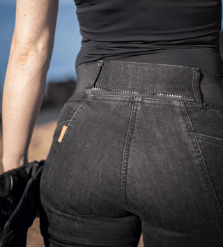 MotoGirl Julia Jeggings in black available at Veloce Club