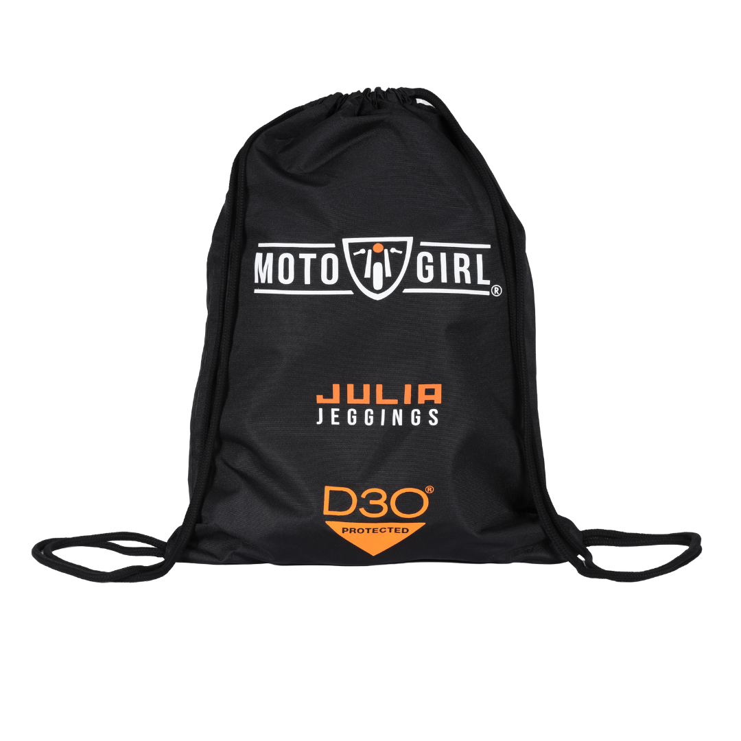 MotoGirl Julia Jeggings in blue available at Veloce Club