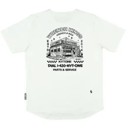 Kytone Wrench Kings T-shirt in Ecru