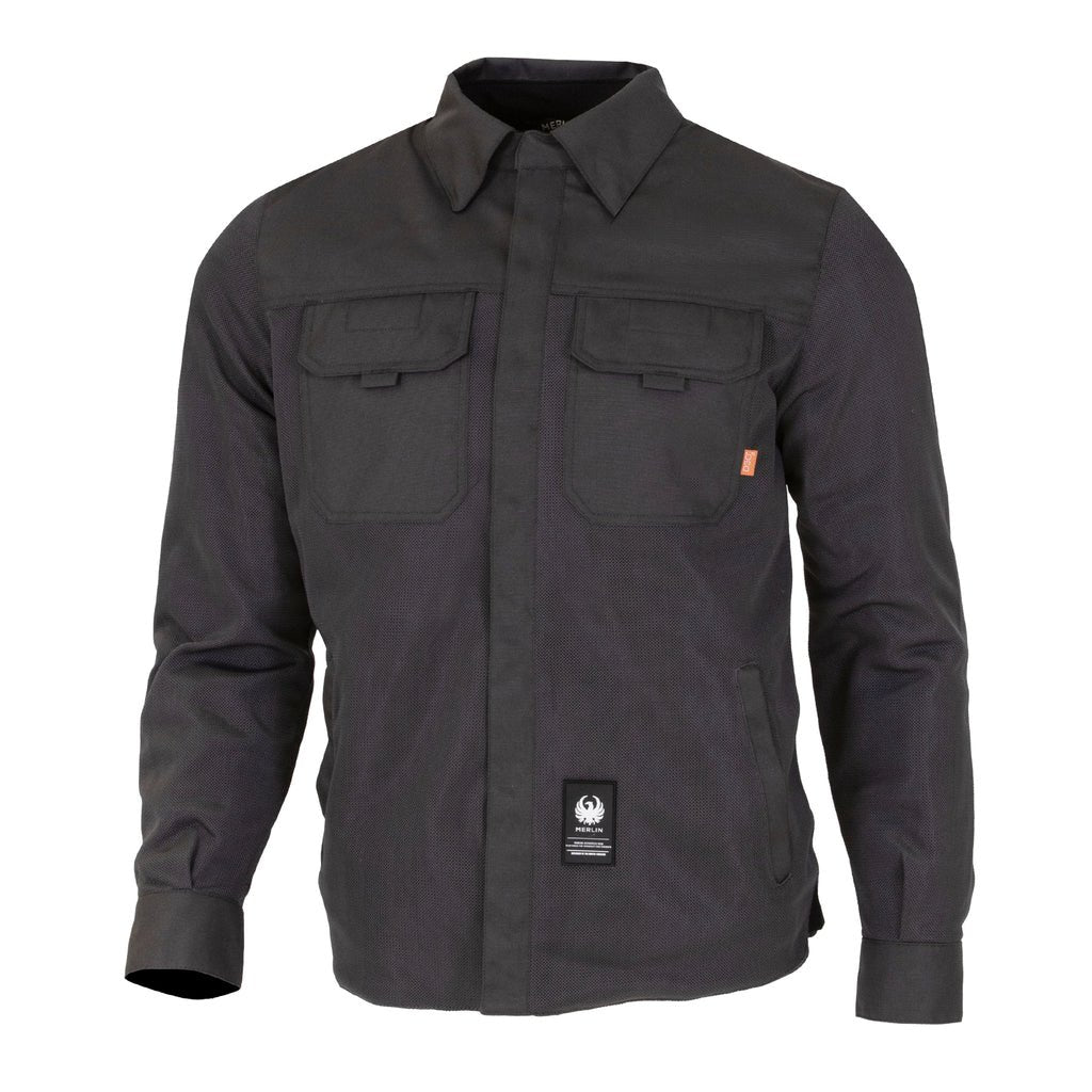 Merlin Aero Mesh Riding Shirt in Black