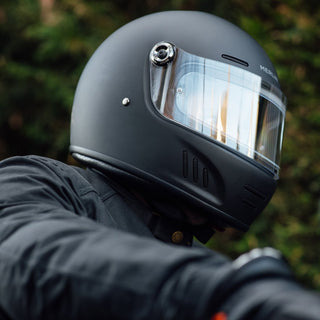 Merlin Revival Vintage Helmet Matt Black