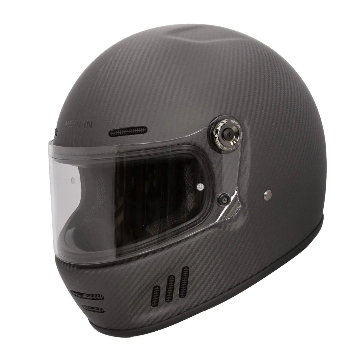 Merlin Revival Vintage Helmet Matt Carbon - available at Veloce Club